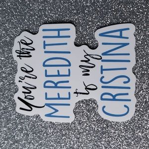 GREY'S ANATOMY Waterproof Sticker Quote